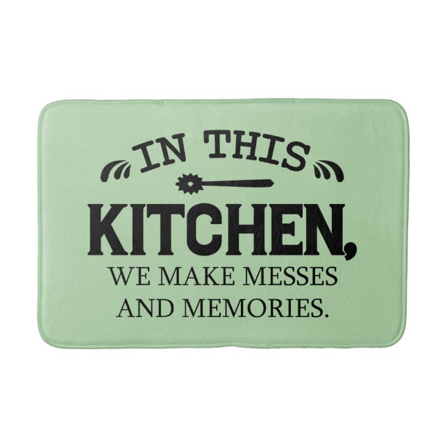 Cute kitchen messes memories  badrumsmatta (Framsidan)