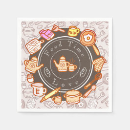 Cute Kitchenware Brown Pappersservett