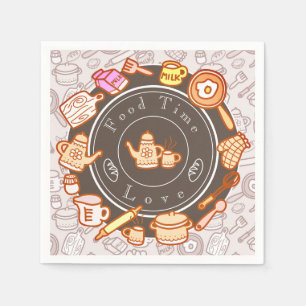 Cute Kitchenware Brown Pappersservett