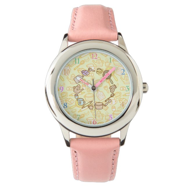 Cute Kitchenware-Gult Armbandsur (Framsida)