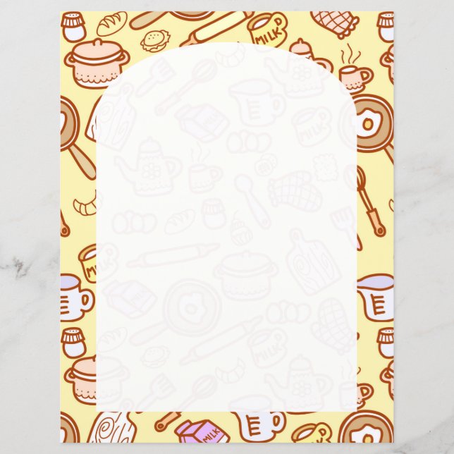 Cute Kitchenware Gult Papprare Lakan (Framsida)