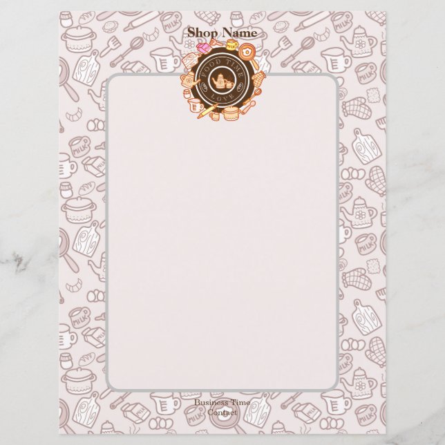 Cute Kitchenware Menu Brown (Framsida)