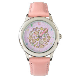 Cute Kitchenware Rosa Armbandsur