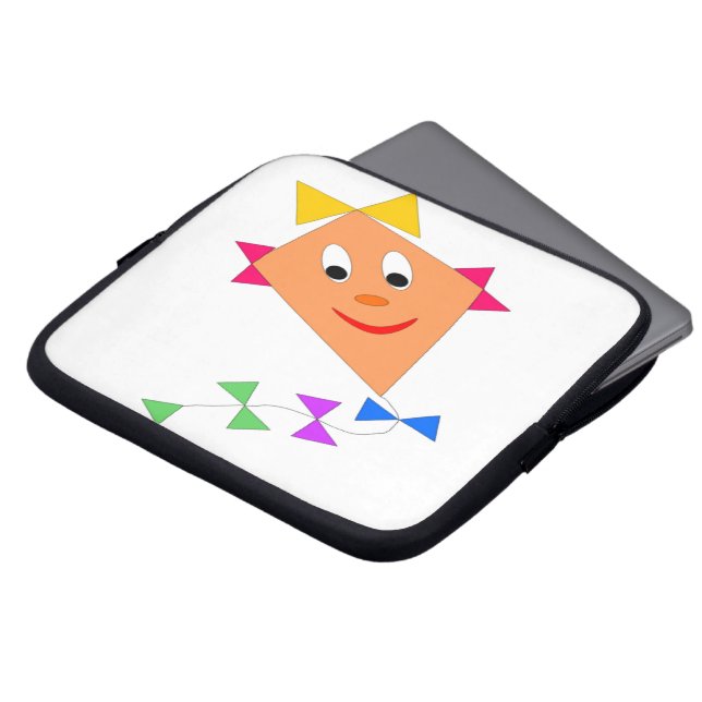 Cute Kite Laptop Sleeve (Framsida topp)