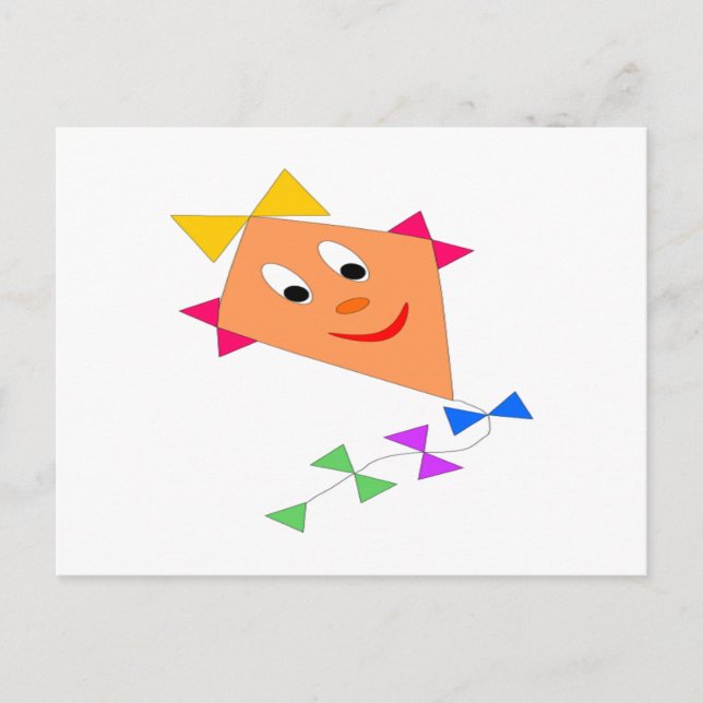 Cute Kite Vykort (Framsida)