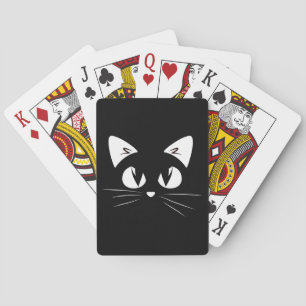 Cute Kitten Black White Kattunge Casinokort
