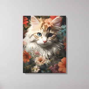 Cute kitten canvastryck