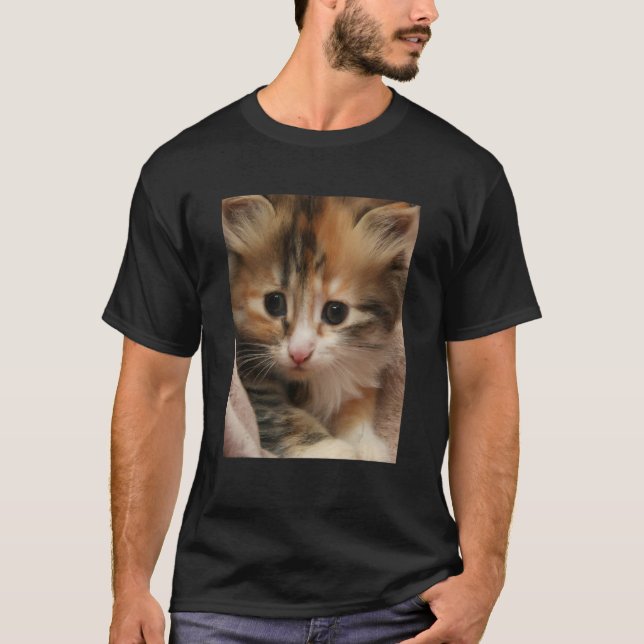 Cute Kitten  Cat  2 T Shirt (Framsida)