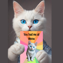 Cute Kitten, Cat Lover, du hade mig på Meow Kort