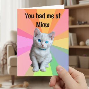Cute Kitten, Cat Lover, du hade mig på Miow Kort