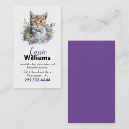 Cute Kitten Children Calling Card
