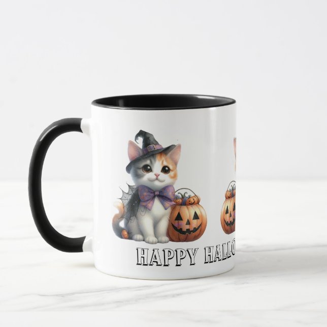 Cute Kitten Costume Cat Halloween Mugg (Vänster)