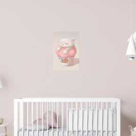 Cute Kitten Cupcoa Poster
