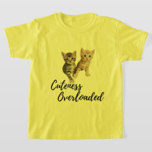 Cute Kitten Cuteness överladdad grafik Tee