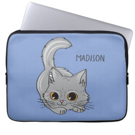 Cute Kitten, eget namn & färg laptop sleeve