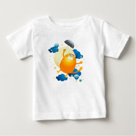 Cute Kitten Flyg med Parbrella T Shirt
