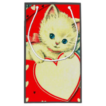 Cute Kitten Heart Vintage Cat Retro Kattunge