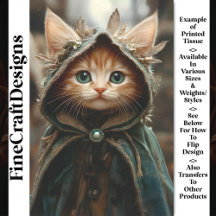 Cute Kitten i en läcka i Skogen BT8 Decoupage