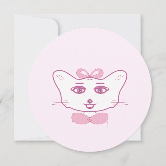 Cute kitten inbjudningar (Framsida)