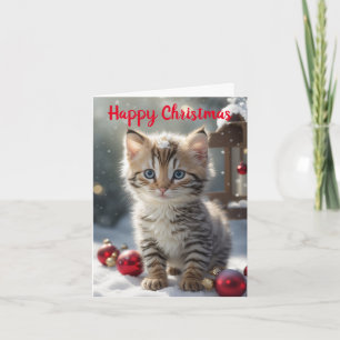 Cute Kitten-julkort Kort