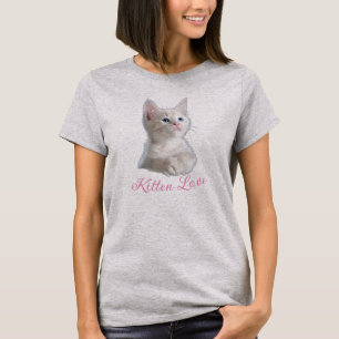 CUTE KITTEN KÄRLEK PET CAT T SHIRT