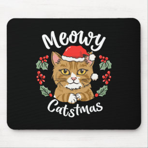 Cute Kitten Kat jultomten Hat Meowy Catmas W Musmatta