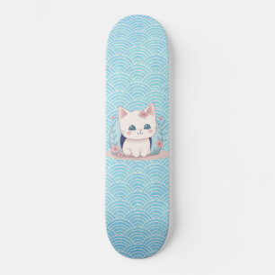 Cute Kitten Kawaii Mini Skateboard Bräda 18,5 Cm