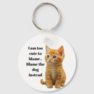 Cute Kitten Keychain Nyckelring
