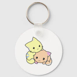 Cute Kitten Keychain Nyckelring