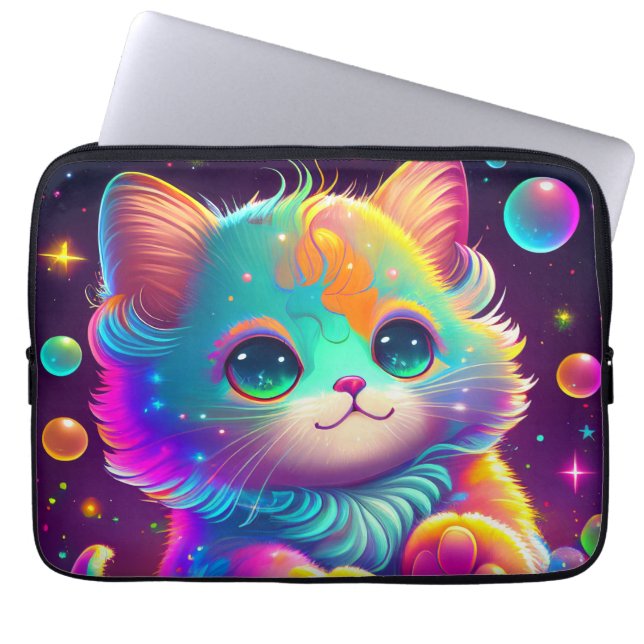 Cute Kitten Laptop Fodral (Framsidan)