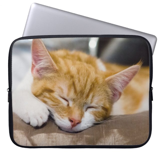 Cute Kitten Laptop Sleeve (Framsidan)