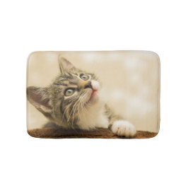Cute Kitten med utdragen Tass Badrumsmatta