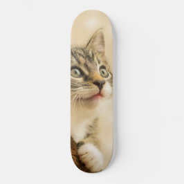 Cute Kitten med utdragen Tass Mini Skateboard Bräda 18,5 Cm