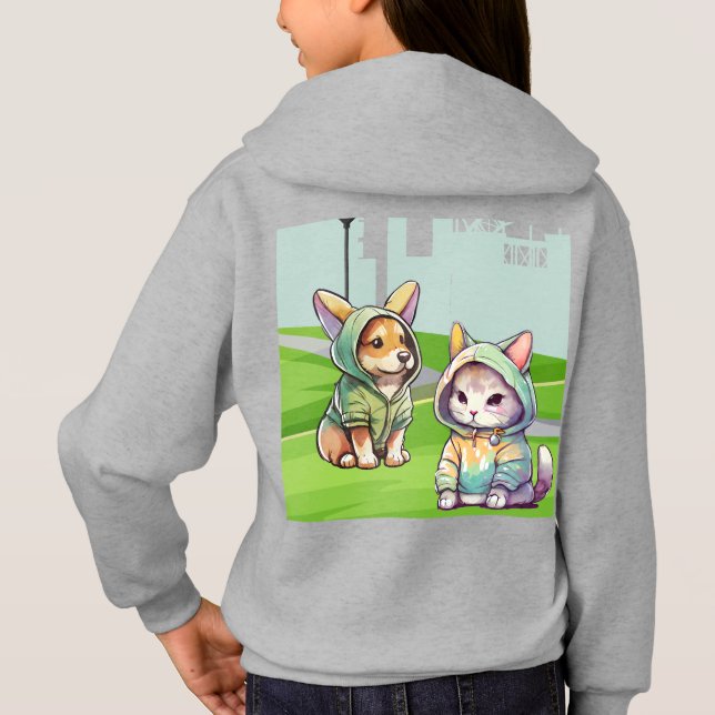 Cute Kitten och Best Friend T Shirt (Baksida)