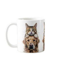 Cute Kitten och Labrador Best Friends Mugg