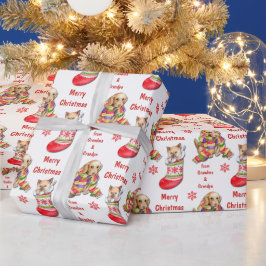 Cute Kitten och Puppy Kids jul Presentpapper