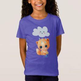 Cute Kitten och Rain Cloud T Shirt