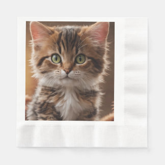 Cute Kitten Pappersservett