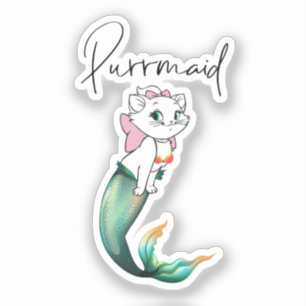 Cute Kitten Purrmaid - Roligt Sjöjungfru Cat Desig Klistermärken