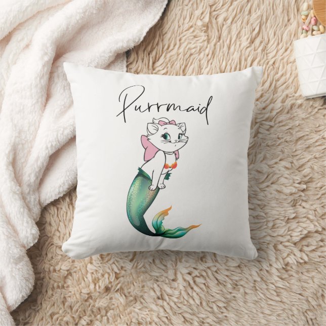 Cute Kitten Purrmaid - Roligt Sjöjungfru Cat Desig Kudde (Filt)
