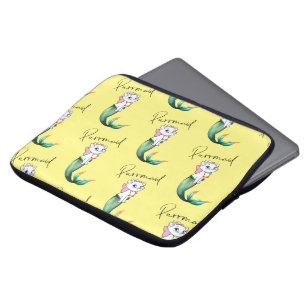 Cute Kitten Purrmaid - Roligt Sjöjungfru Cat Desig Laptop Fodral