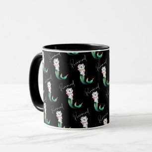 Cute Kitten Purrmaid - Roligt Sjöjungfru Cat Desig Mugg