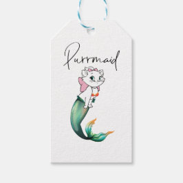 Cute Kitten Purrmaid - Roligt Sjöjungfru Cat Desig Presentetikett
