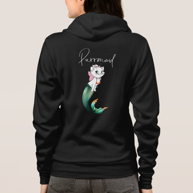 Cute Kitten Purrmaid - Roligt Sjöjungfru Cat Desig T Shirt (Baksida)