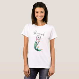 Cute Kitten Purrmaid - Roligt Sjöjungfru Cat Desig T Shirt