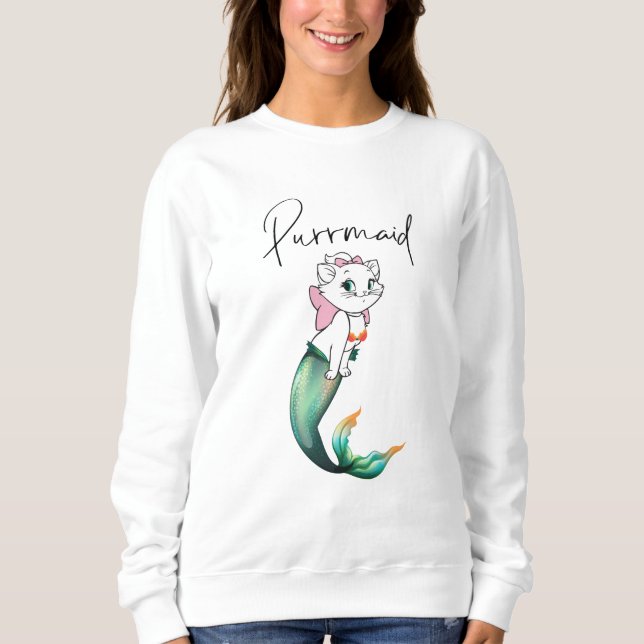 Cute Kitten Purrmaid - Roligt Sjöjungfru Cat Desig T Shirt (Framsida)