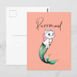 Cute Kitten Purrmaid - Roligt Sjöjungfru Cat Desig Vykort