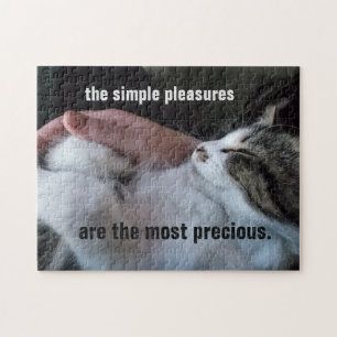 Cute Kitten Quote Simple Pleasures Mest Precious Pussel
