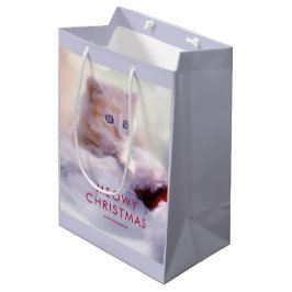 Cute Kitten Resten på jultomten Meowy-jul
