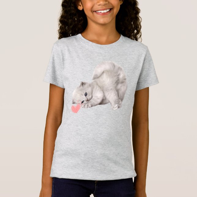 Cute Kitten Speling T Shirt (Framsida)